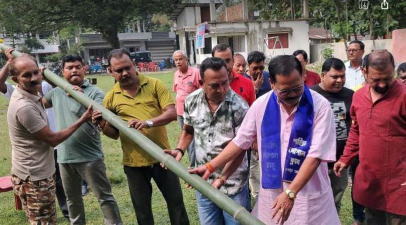 বেস্ট কলকাতা নিউজ : খুঁটিপুজোর মধ্য দিয়ে কালীপুজোর প্রস্তুতি পর্ব শুরু হল শিলিগুড়িতে