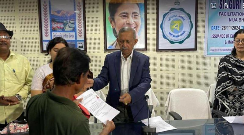 বেস্ট কলকাতা নিউজ : সমস্ত ঘরছাড়া দের পাট্টা দেওয়া হলো শিলিগুড়ি পুরসভার তরফ থেকে