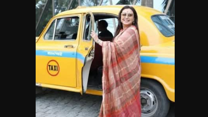 বেস্ট কলকাতা নিউজ : মর্দানী’ ফিরছে, কলকাতার হলুদ ট্যাক্সির সামনে ঐতিহ্যবাহী সাজে রানি মুখার্জি